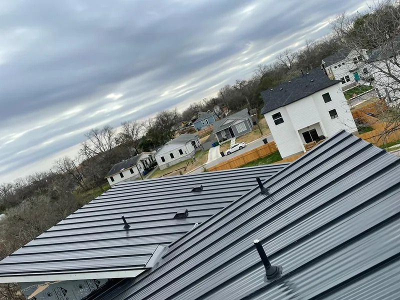 Standing seam metal roof panels with vents for Skylight Repair in DeForest